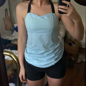 LULU LEMON tank (light blue, SZ 6)